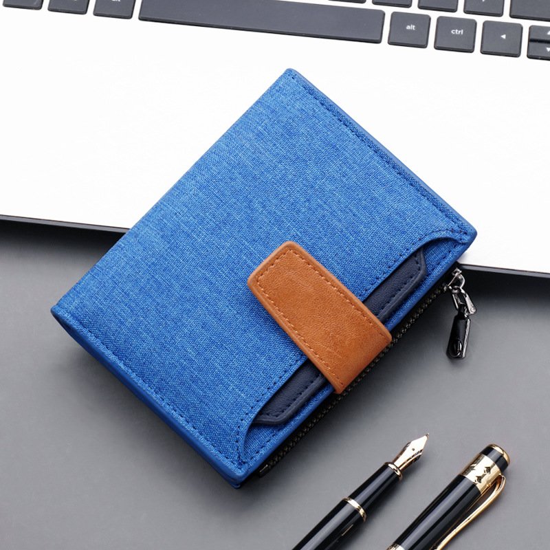 Men Wallet Canvas and PU Leather Gray/blue/black Short Male Purse Hasp/zipper Credit Card Holder Case Wallet for Men Money Bag 4 Men Wallet Canvas and PU Leather Gray/blue/black Short Male Purse Hasp/zipper Credit Card Holder Case Wallet for Men Money Bag 4