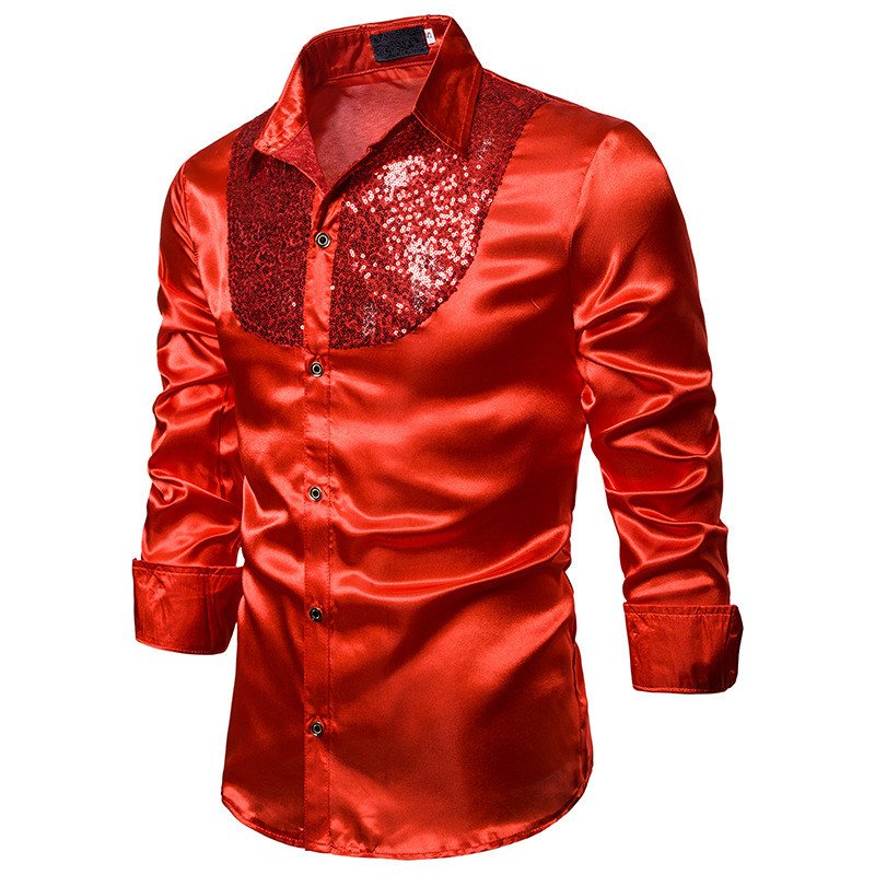 Men Long Sleeve Wedding Dress Shirt For Men Soft Comfortable Shine Business Shirt Men England Style Sequin Formal Shirt Men Tops 5 Men Long Sleeve Wedding Dress Shirt For Men Soft Comfortable Shine Business Shirt Men England Style Sequin Formal Shirt Men Tops 5