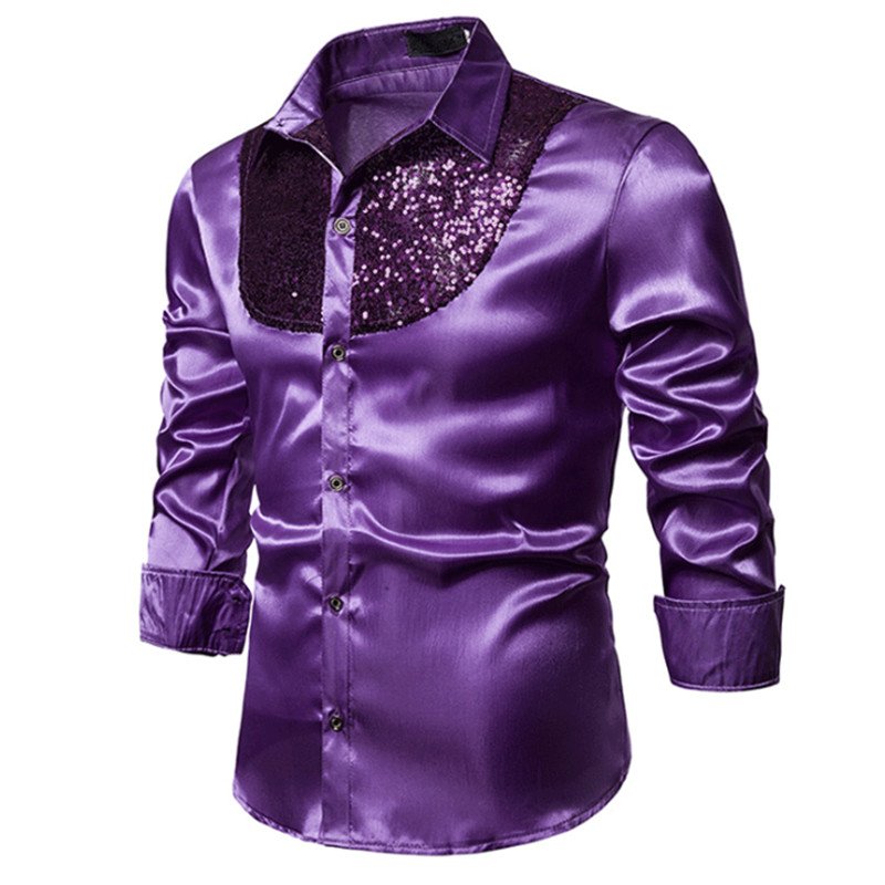 Men Long Sleeve Wedding Dress Shirt For Men Soft Comfortable Shine Business Shirt Men England Style Sequin Formal Shirt Men Tops 3 Men Long Sleeve Wedding Dress Shirt For Men Soft Comfortable Shine Business Shirt Men England Style Sequin Formal Shirt Men Tops 3