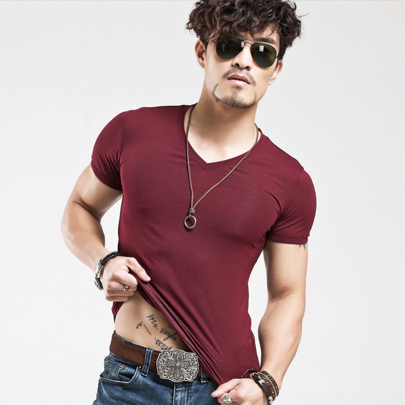 2022 Brand New Men T Shirt Tops V neck Short Sleeve Tees Men's Fashion Fitness Hot T-shirt For Male Free Shipping Size 5XL 3 2022 Brand New Men T Shirt Tops V neck Short Sleeve Tees Men's Fashion Fitness Hot T-shirt For Male Free Shipping Size 5XL 3